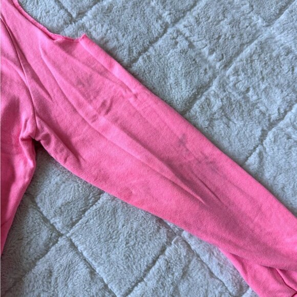 Victoria's Secret PINK | Coral Cold Shoulder Raw Hem Long Sleeve | Size Small - Picture 8 of 12